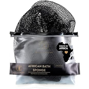 African Exfoliating Net Sponge, Authentic, Ethically sourced from Nigeria, 45 inches Long, Back S... | Amazon (US)