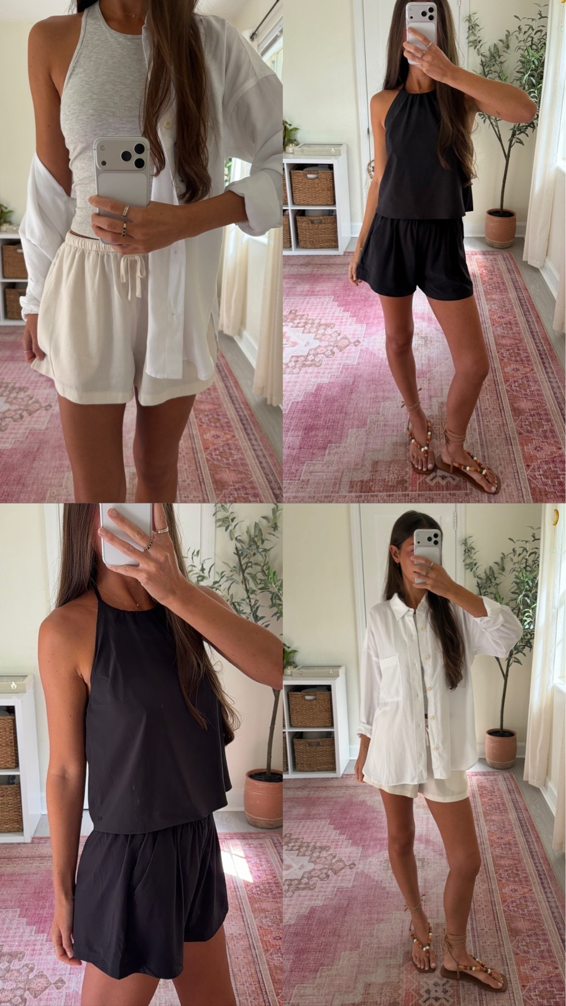 Summer travel outfit inspo @Vuori US 

My discount code: MIMIJUN20NEW is live from 6/4-6/7 for first purchase/new customers!

Sizing: Villa Shoreline Halter Top and Villa Short - size xs, Trestles Twill Button Up - size medium,  Trestles Twill Tie Short - size small, Pose Plyo Tank - size xs #vuoripartner