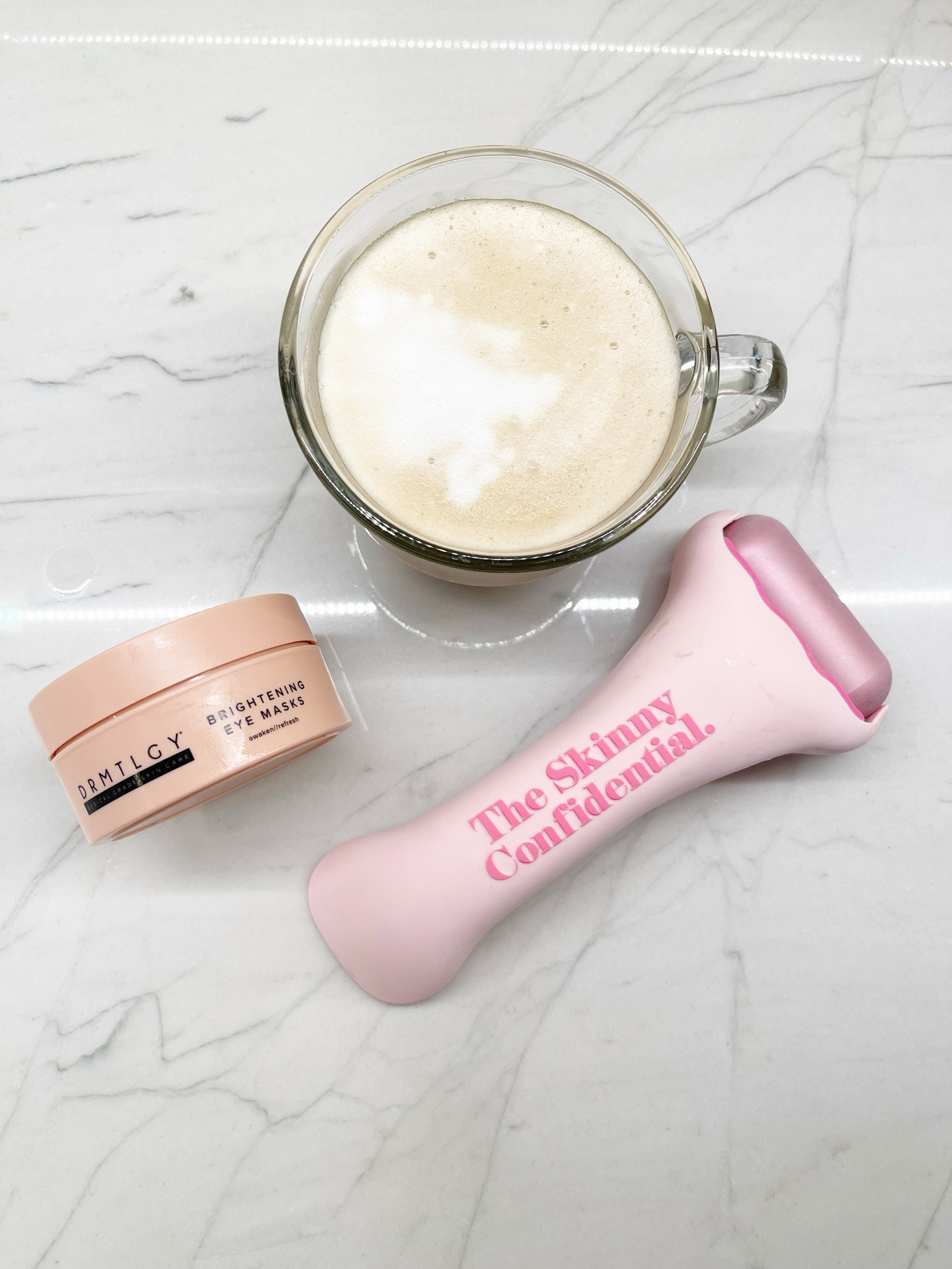 Morning habit stacking:) While my coffee brews, I ice roll my face with The Skinny Confidential ice roller, then, I drink my coffee with my DRMTLGY  brightening eye masks on. 

#LTKMostLoved #LTKbeauty #LTKfindsunder100