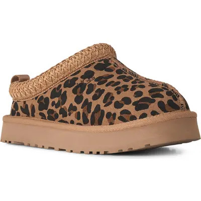UGG(r) Kids' Tazz Spot Slipper in Tan at Nordstrom, Size 5 | Nordstrom
