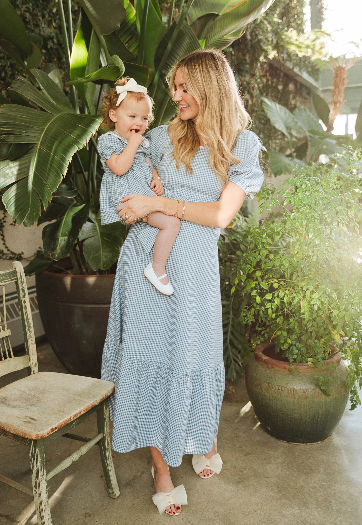 Hannah Dress in Blue Gingham | Ivy City Co