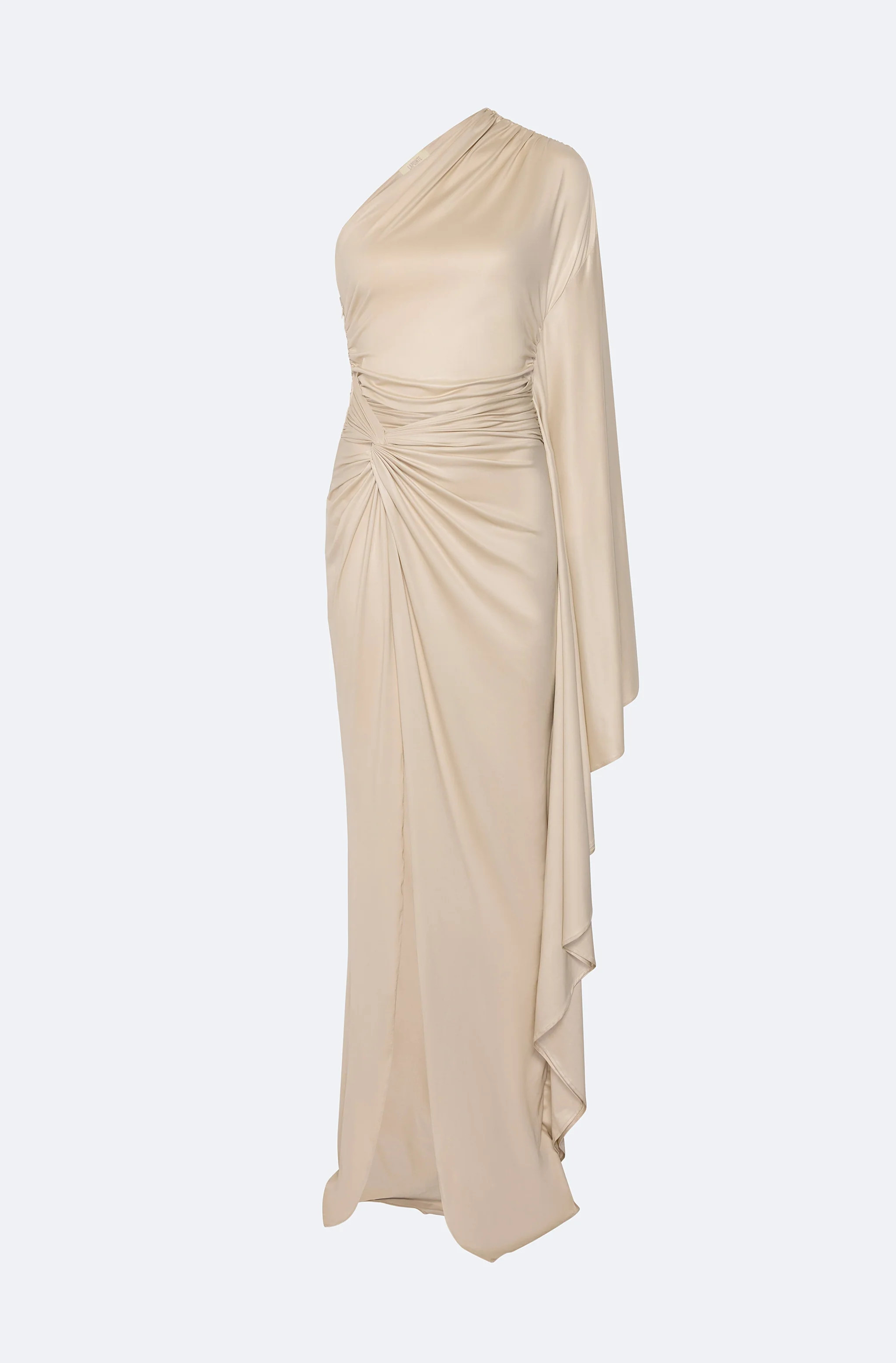 Coated Jersey One Shoulder Gown | Lapointe (US)