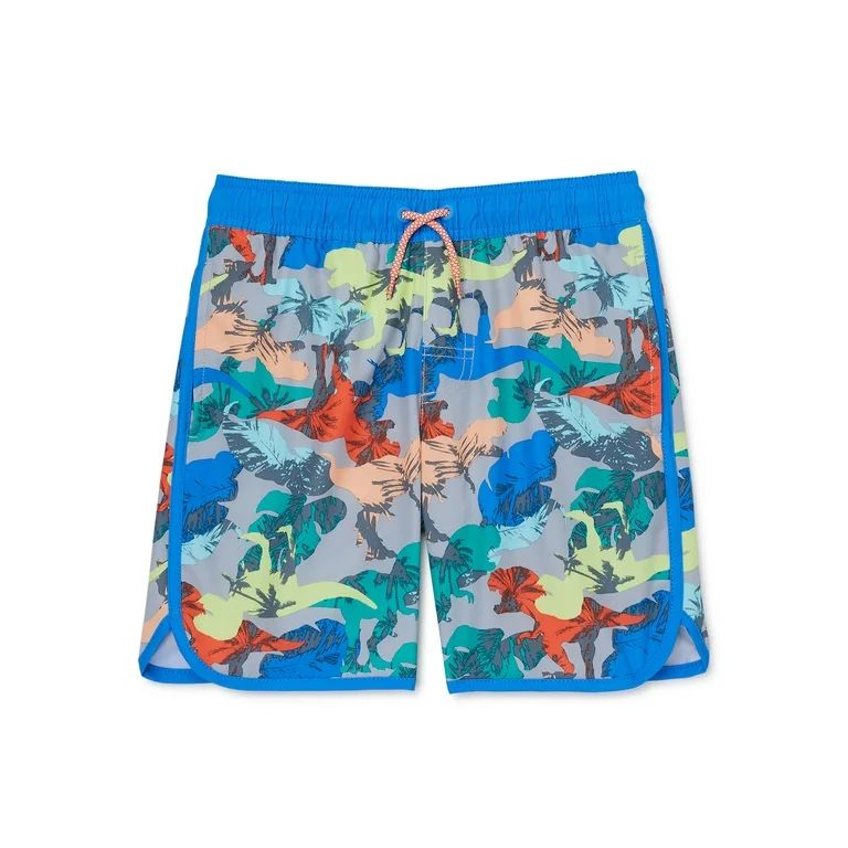 Wonder Nation Boys Quick Dry Swim Shorts, Sizes 4-18 Husky | Walmart (US)