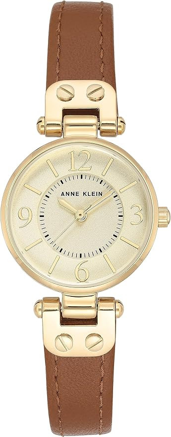 Anne Klein Women's Leather Strap Watch | Amazon (US)