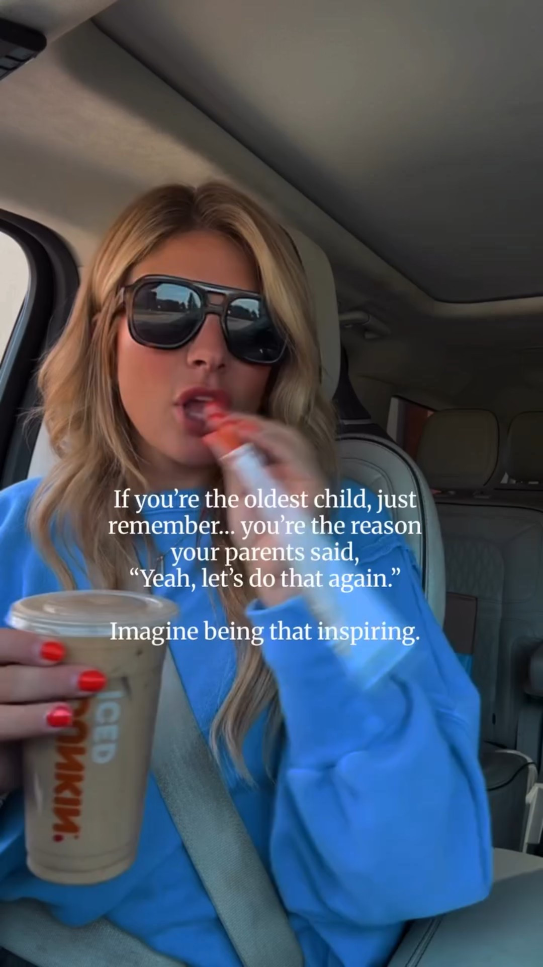 Tag + Send this to your younger siblings! 🤣🤣

Being the oldest means you were basically a limited-time offer that made your parents panic-buy more kids.

#firstborn #oldestchild #firstborndaughter #sahm #millenial #motherhood #momfunny #parenting #fyp #funny #birthorder