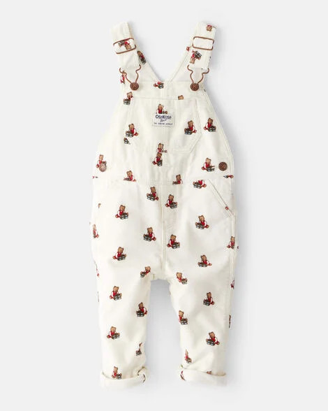 Baby Bear Corduroy Overalls - Cream | Carter's Inc