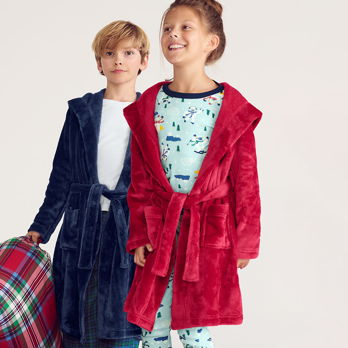 Kids Fleece Hooded Robe | Lands' End (US)
