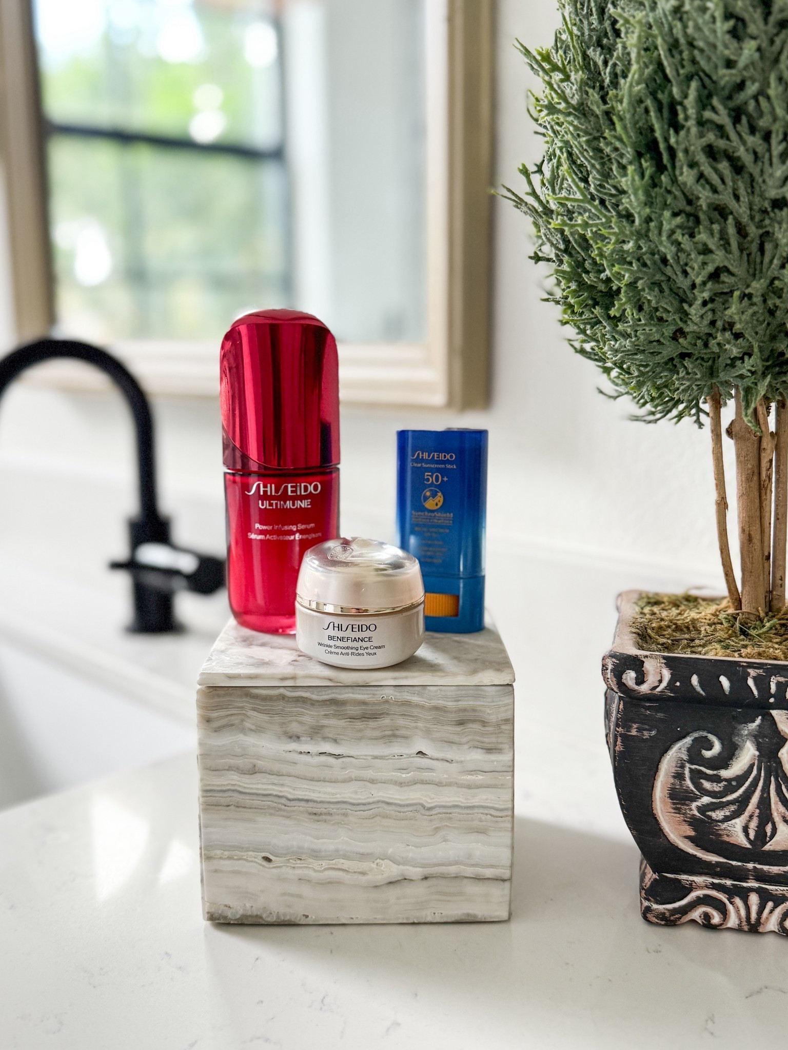 My skin has been loving these @shiseido favorites lately! 🫶

The Ultimune Power Infusing Serum keeps my skin strong and glowing. The Benefiance Wrinkle Smoothing Eye Cream smooths and brightens tired eyes. Finally, the Clear Sunscreen Stick SPF 50+ gives easy, invisible protection on the go - perfect even for winter months! 

Perfect time to restock during the Sephora Holiday Savings Event.

Comment shop for the link! 

#Shiseidopartner #skincare

#LTKHoliday #LTKBeauty #LTKGiftGuide