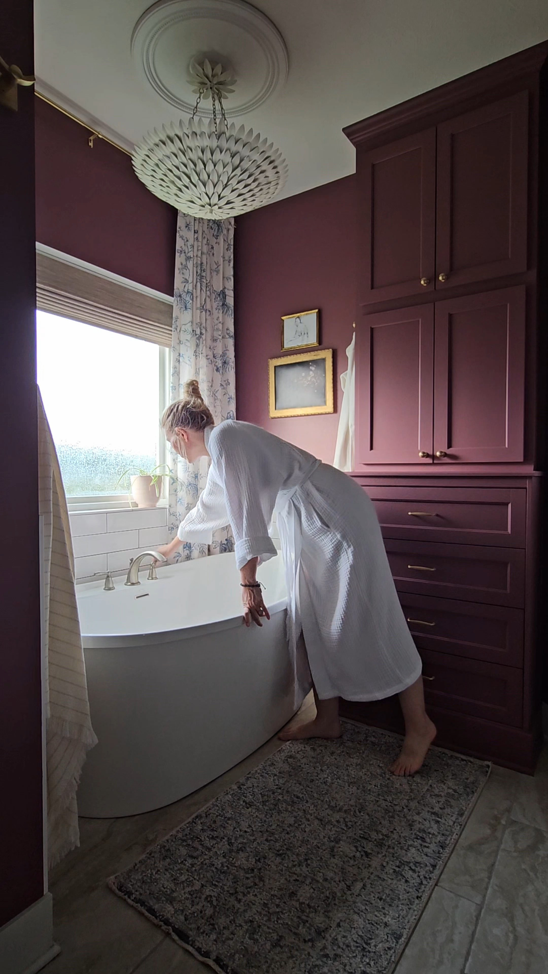 A very dramatic bathroom renovation...from drab to fabulous and moody

#LTKHome #LTKSeasonal #LTKOver40