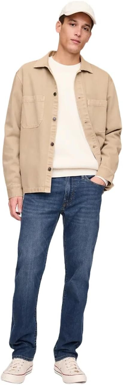 GAP Men's Straight Fit Denim Jeans | Amazon (US)