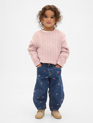 Baby & Toddler Floral Horseshoe Jeans | Gap (US)