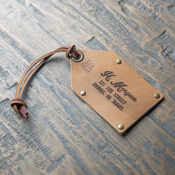 Holtz Leather Co. Luggage Tag | Mark and Graham | Mark and Graham