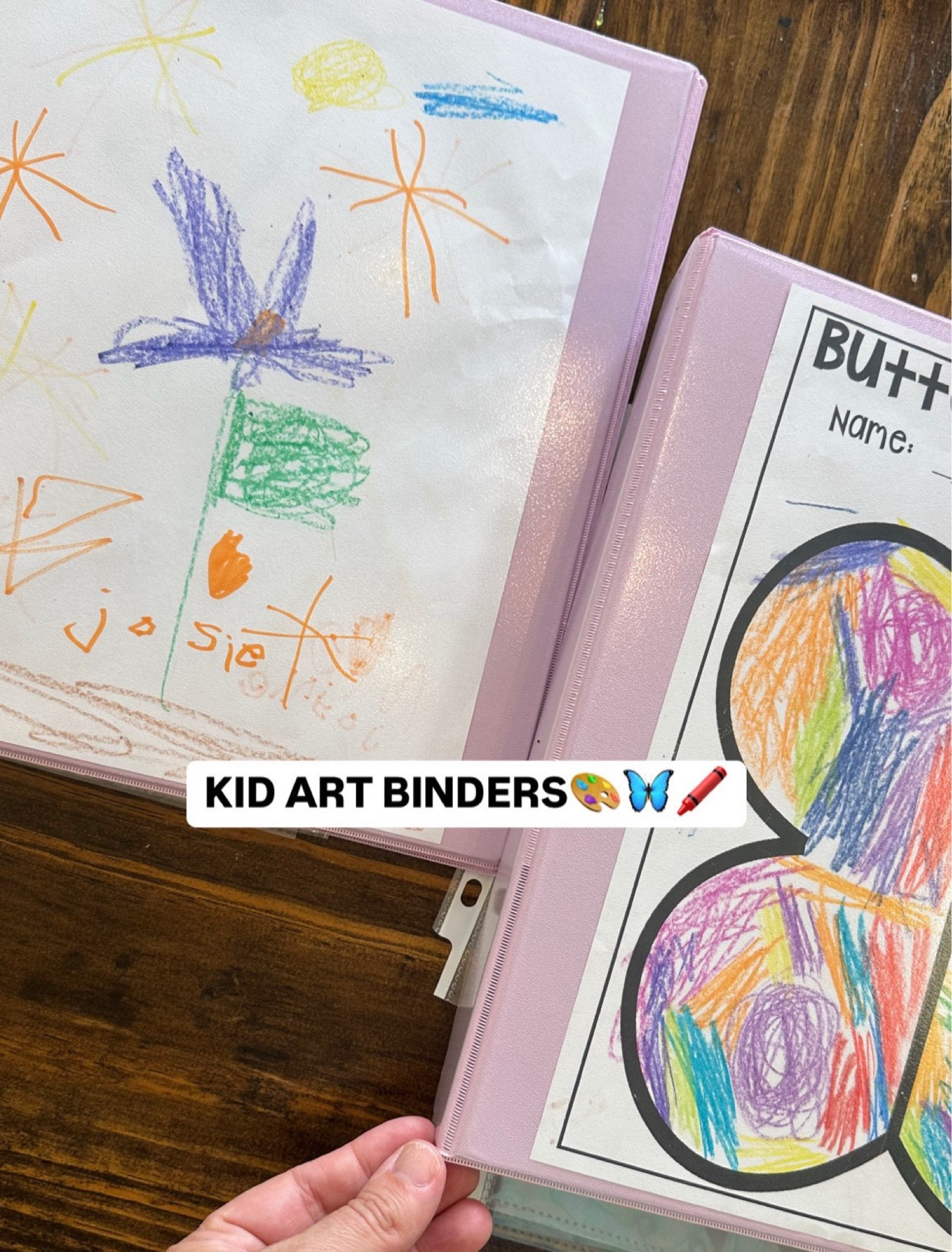 Kid Art Binders. A space for them to store their artwork & display it + have some ownership of what goes in it  

#LTKKids #LTKFamily