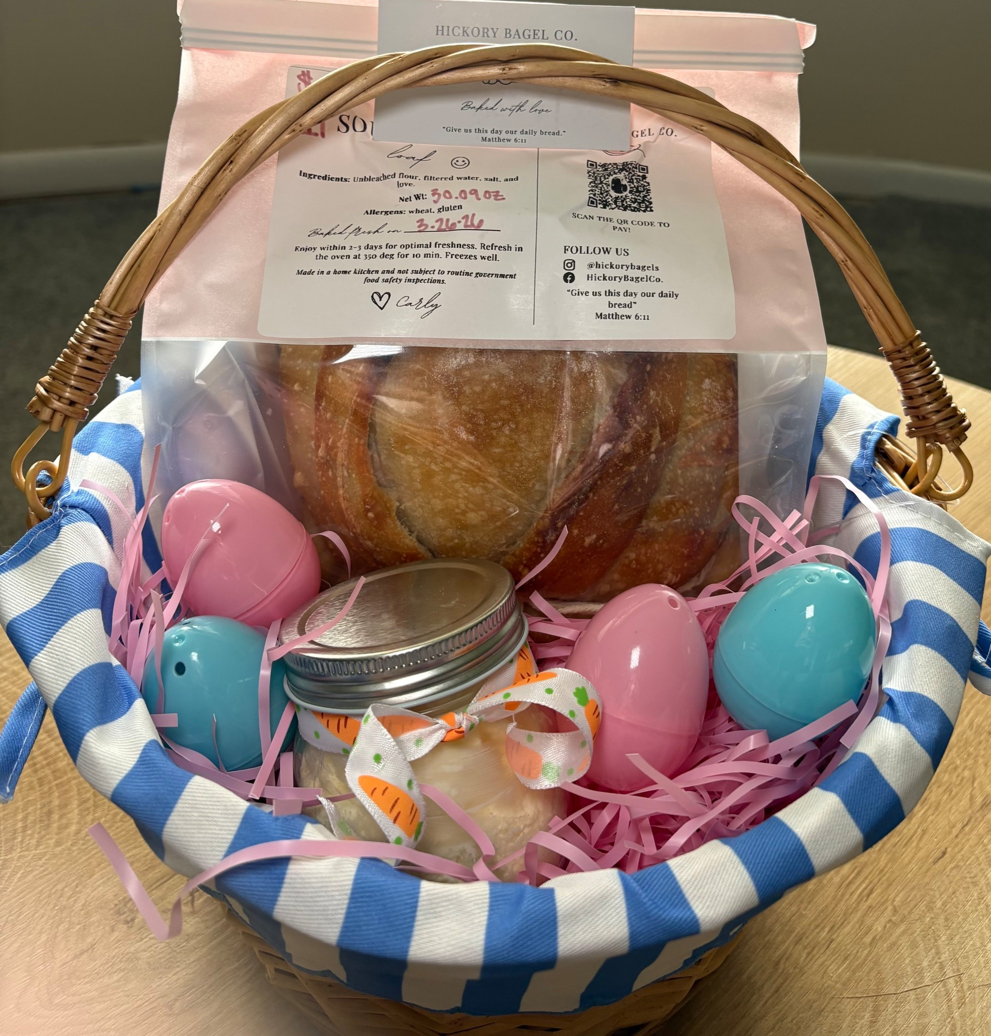 Obsessed is an understatement 🧺🌸 this Easter basket is sooo good + I’m giving one away over on my bagel page!! @hickorybagels

#LTKspring #LTKeaster #EasterBasketIdeas #WalmartFinds #WalmartEaster #LTKunder50 #GiveawayAlert #SmallBusinessLove #ShopWithMe #EasterInspo #CuteFinds #LTKhome #EasterVibes #LinkInBio