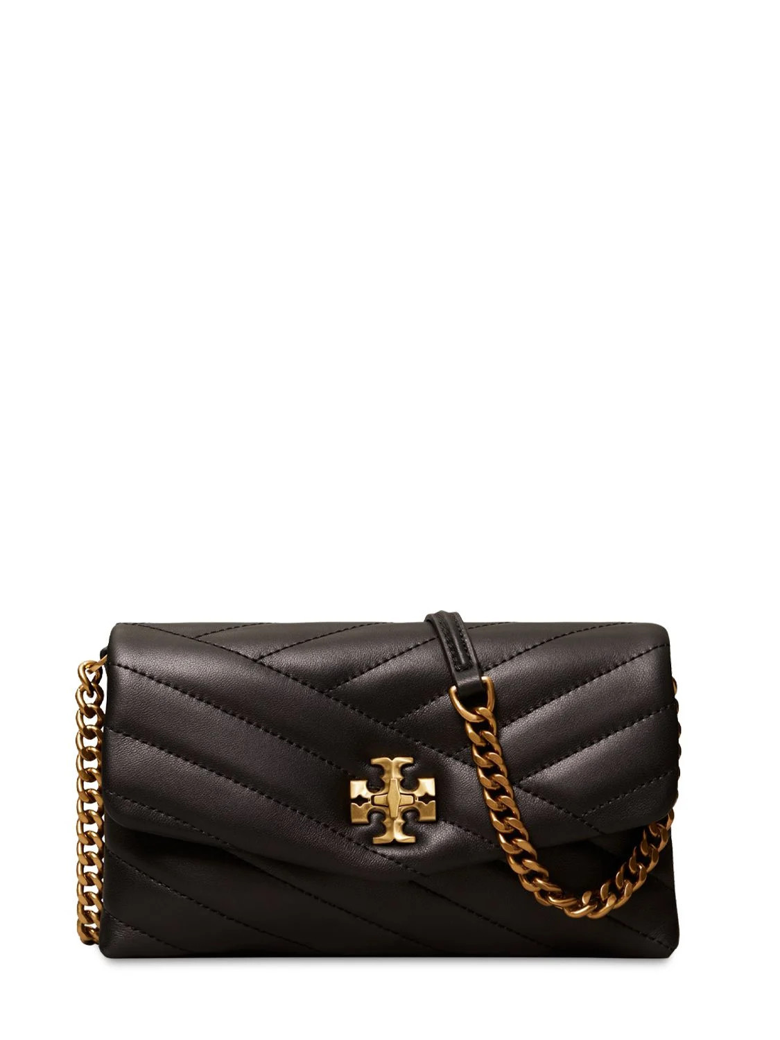 Kira Chevron Leather Shoulder Bag | Luisaviaroma