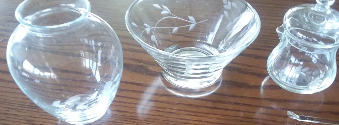 Princess House Heritage Pattern - Small Vase, Nut Bowl, Honey Holder & Spoon - 5 Pieces - Etsy | Etsy (US)