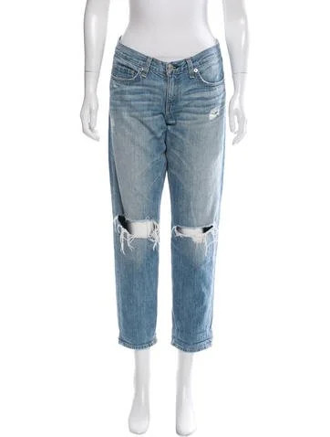 Rag & Bone Distressed Boyfriend Jeans | The Real Real, Inc.
