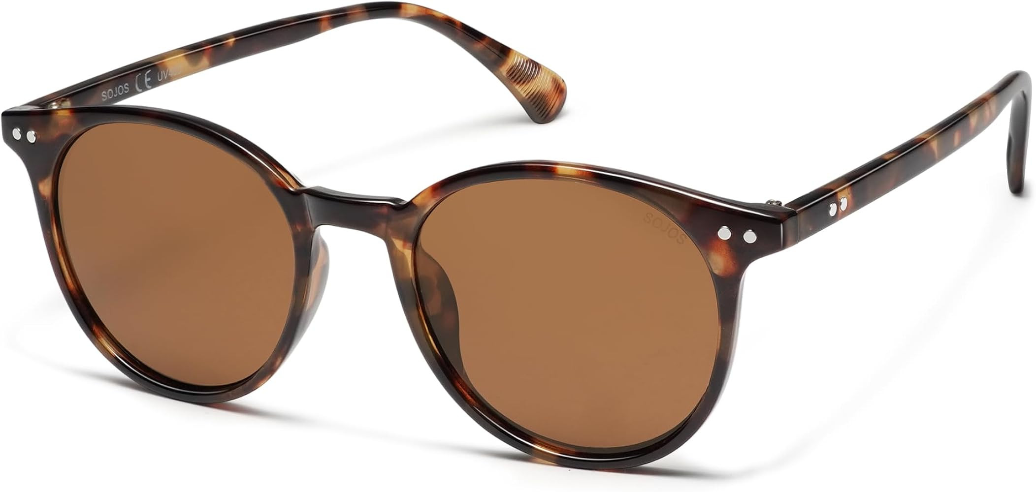 Sojos Lentes de sol polarizados, cuadrados y pequeños, unisex, con cristales espejados poligonal... | Amazon (US)