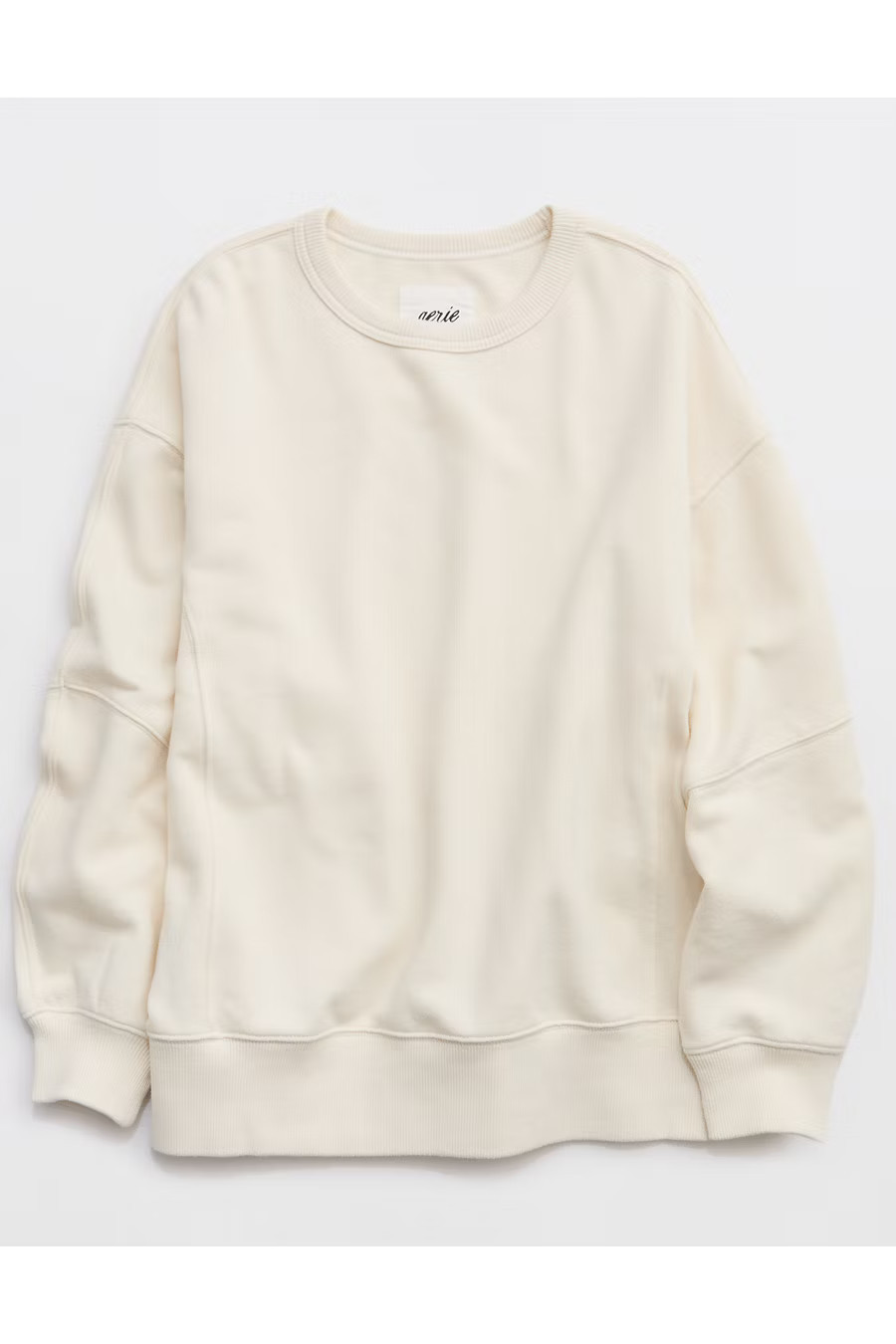 Aerie Go-To Sweatshirt Women's Natural XXS | Aerie