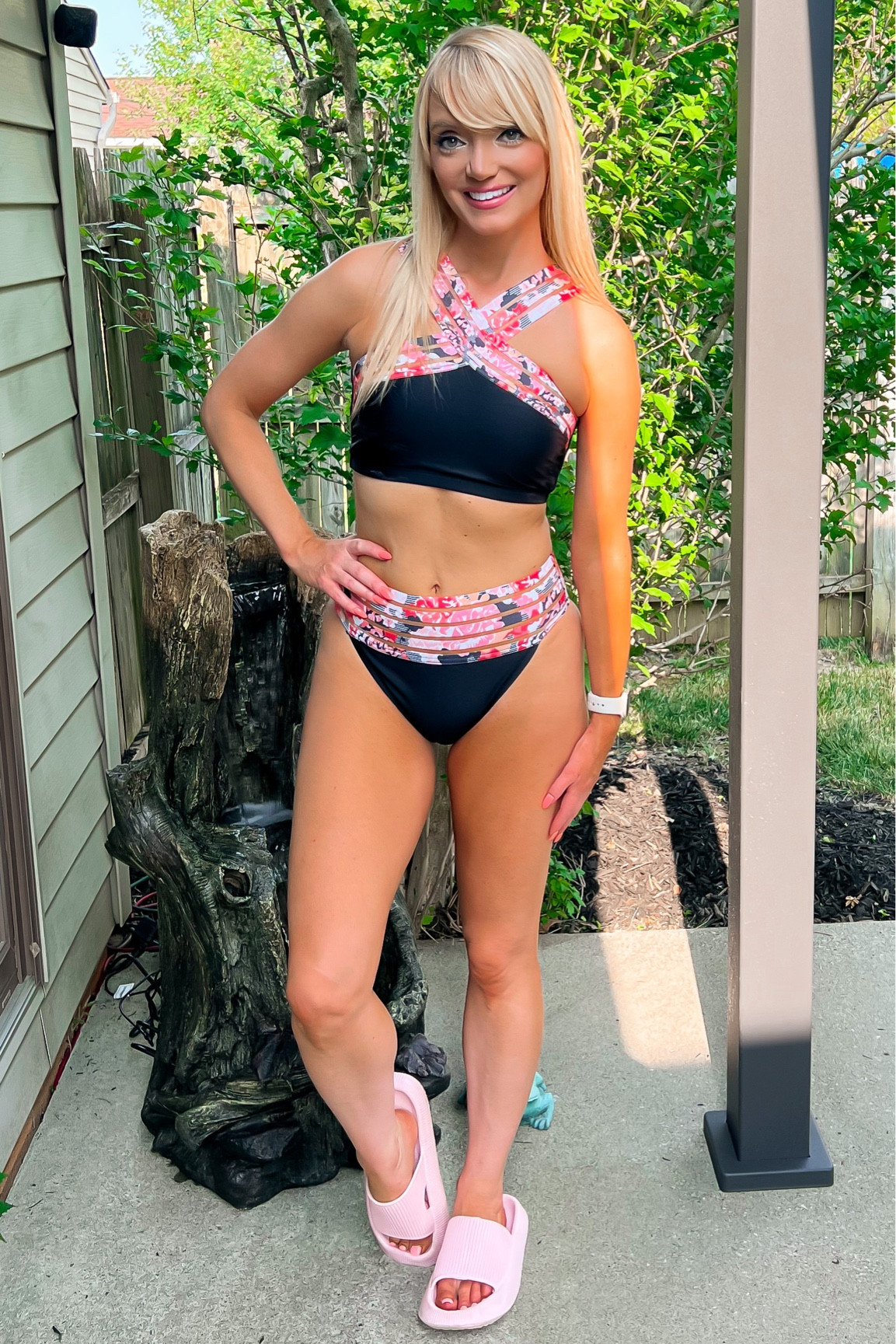 High waisted bikini from Amazon - high waisted two piece swimsuit - high waisted two piece bathing suit - flatteting bathing suits - flattering swim suits - swimwear - modest swimsuit - modest bathing suit - Amazon Fashion - Amazon finds 

#LTKunder50 #LTKswim #LTKSeasonal