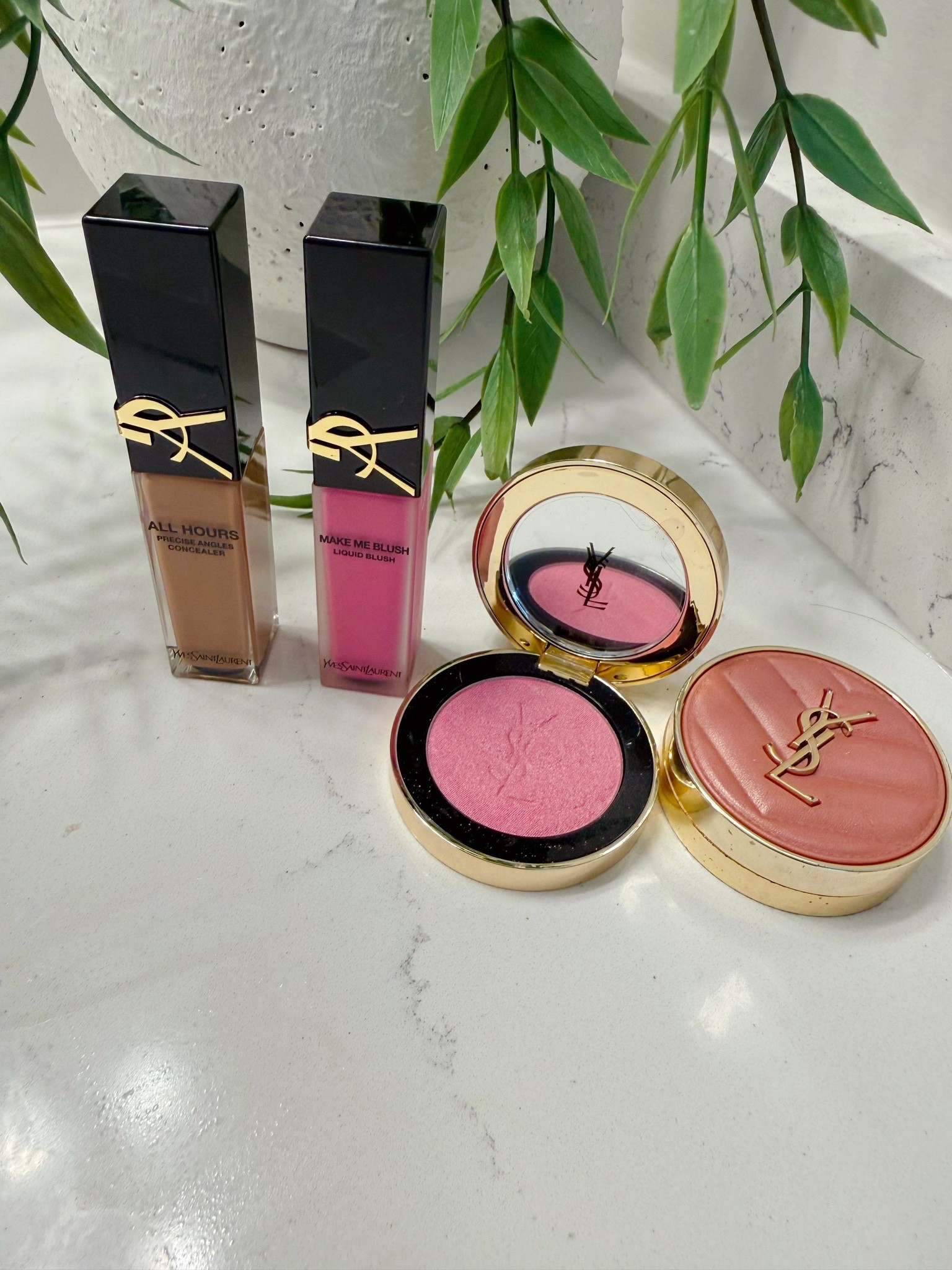 Not me trying the Painted by Esther double blush technique after the entire internet turned it into a debate 😂💕

Listen… controversy aside, the layering combo is actually so pretty on the skin. Liquid blush first, powder blush on top = that soft airbrushed flushed look. 

These YSL blushes have officially entered my everyday makeup rotation.

#LTKselfcare #LTKBeauty #LTKOver40