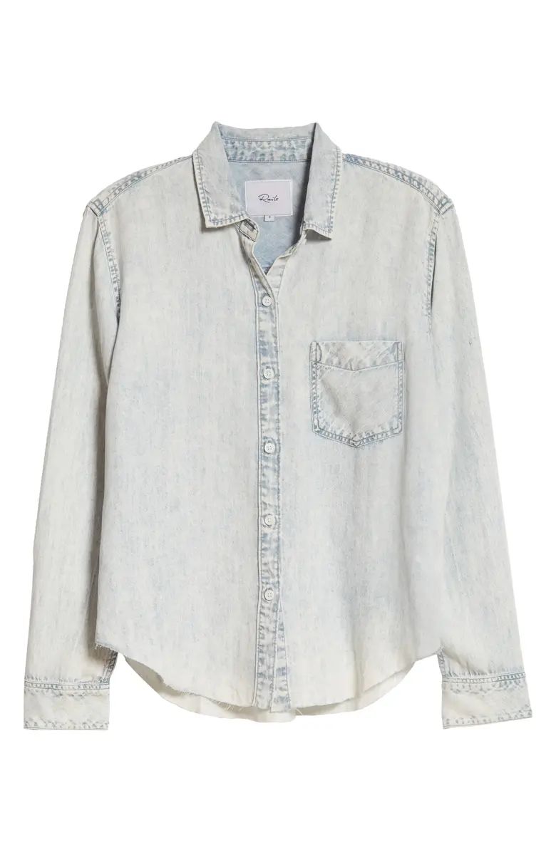 Rails Ingrid Raw Hem Chambray Shirt | Nordstrom | Nordstrom