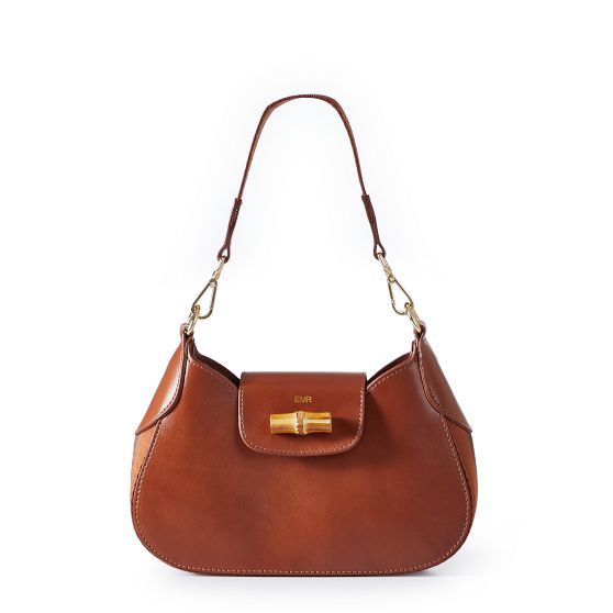 Taylor Twill Leather Crescent Bag | Mark and Graham