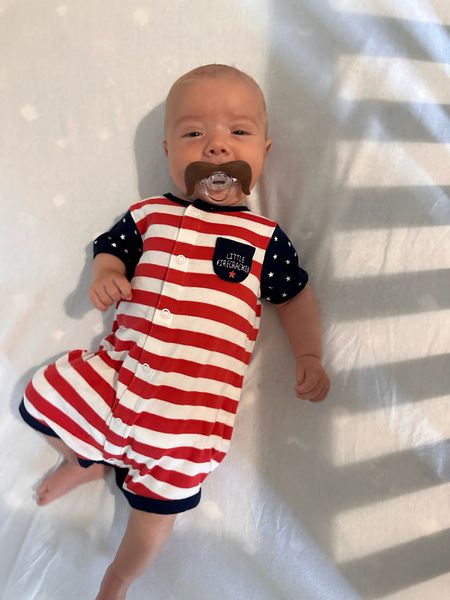 The cutest baby boy pacifier with festive Fourth of July outfits ✨🇺🇸

#LTKbaby #LTKbump #LTKkids