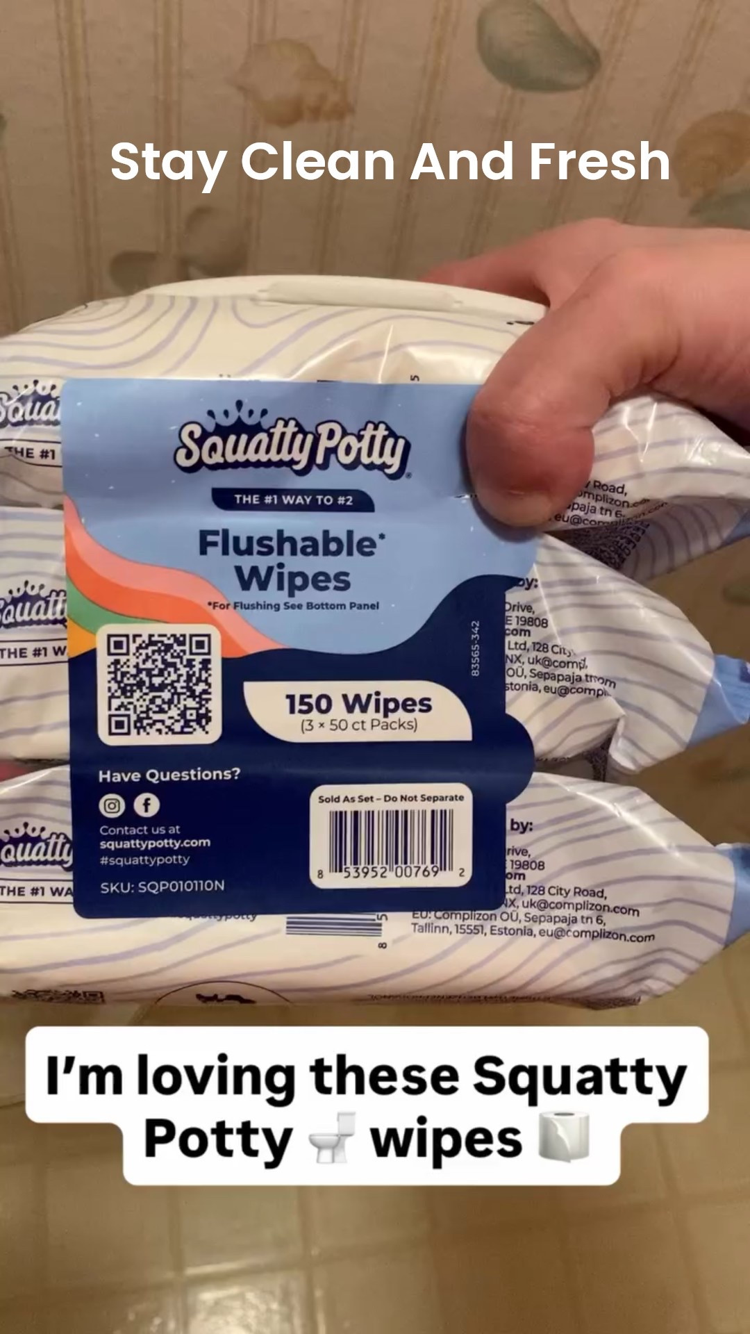 Squatty Potty is dedicated to revolutionizing your bathroom experience with innovative, stylish stools and wipes designed for comfort and health. Their mission is to promote better bathroom habits and improve well-being through their essential and luxurious stool collections and their wipes. This is the Squatty Potty 3 Pack of Flushable Wipes . It comes with a total of 150 flushable wipes. These wipes have a spa scent, are gentle on the skin and strong, to get the job done. The Squatty Potty Wipes are also septic safe. I love the size of these wipes .They are perfect for cleaning your face, a quick body clean or even for cleaning the most intimate areas of your body. These wipes make you feel nice and clean. I’ve tried many different bathroom wipes, and I love these wipes the most. I would totally get these wipes again because they smell amazing and are gentle on my skin. I would love a travel pack I can bring with me on the go. 

#LTKHome #LTKFamily #LTKBeauty