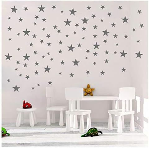 TOARTi Stars Wall Decals (124 Decals) Wall Stickers Removable Home Decoration Easy to Peel Stick ... | Amazon (US)