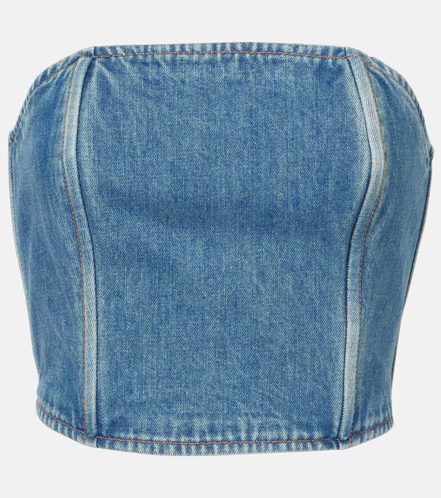 Wardrobe.NYC Denim tube top | Mytheresa (US/CA)