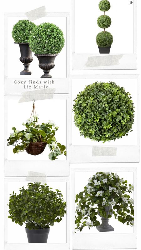 Faux plants from wayfair that are outdoor rated. 

#LTKhome #LTKSeasonal