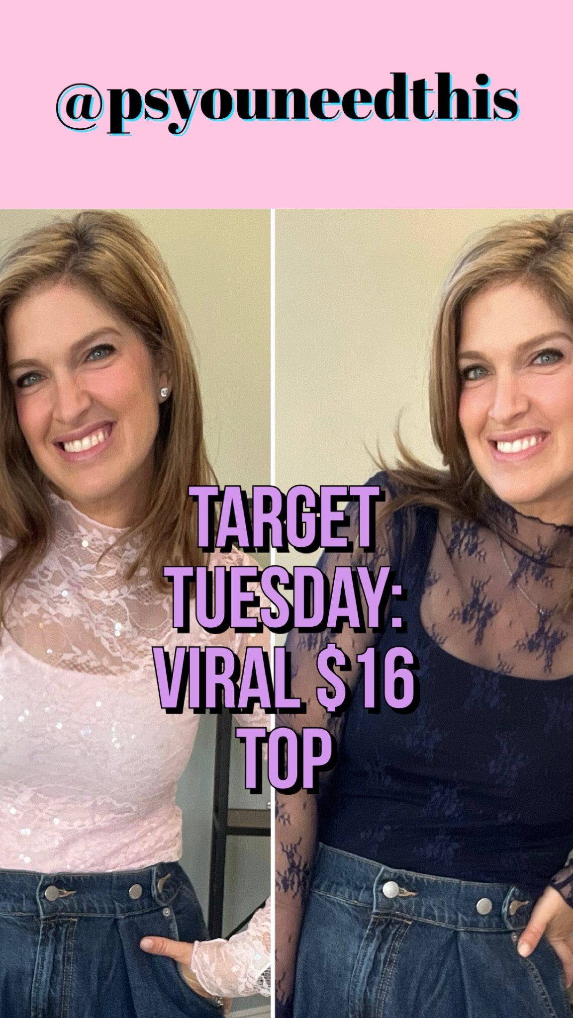 It’s Target Tuesday - and I’m loving these viral $16 lace tops from Target - they remind me so much of Free People! Comment “SHOP” for links - or shop via the LTK link in my bio, in stories, or in my “November Reels” highlight!

Note: wearing a size medium in all three and the pale pink has the most gorgeous sequin detail! Linking the Target bodysuits too 😍

#targettuesday #momstyle #targetfind #targetfinds #momfashion

#LTKFindsUnder50 #LTKSeasonal #LTKStyleTip