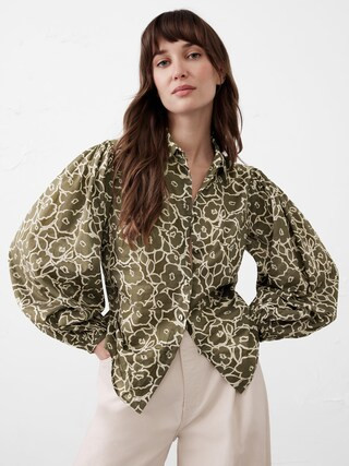 Puff- Sleeve Shirt | Banana Republic Factory