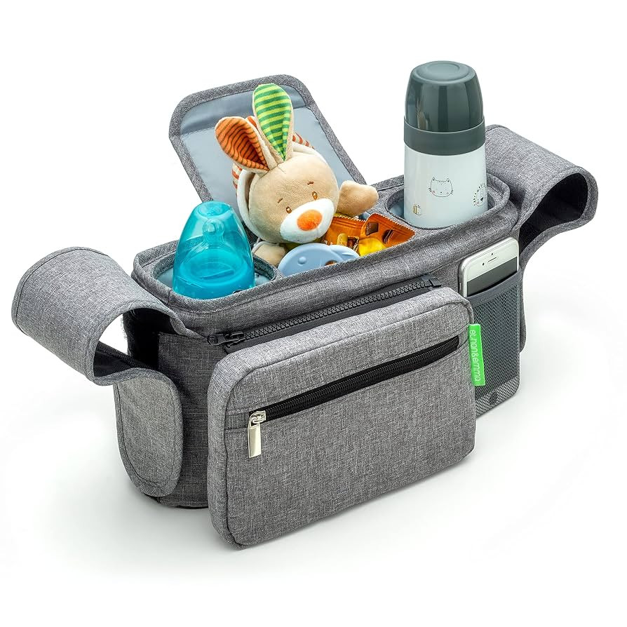 Ethan & Emma Universal Stroller Organizer - Elevate Your Experience w/Insulated Cup Holders, Diap... | Amazon (US)
