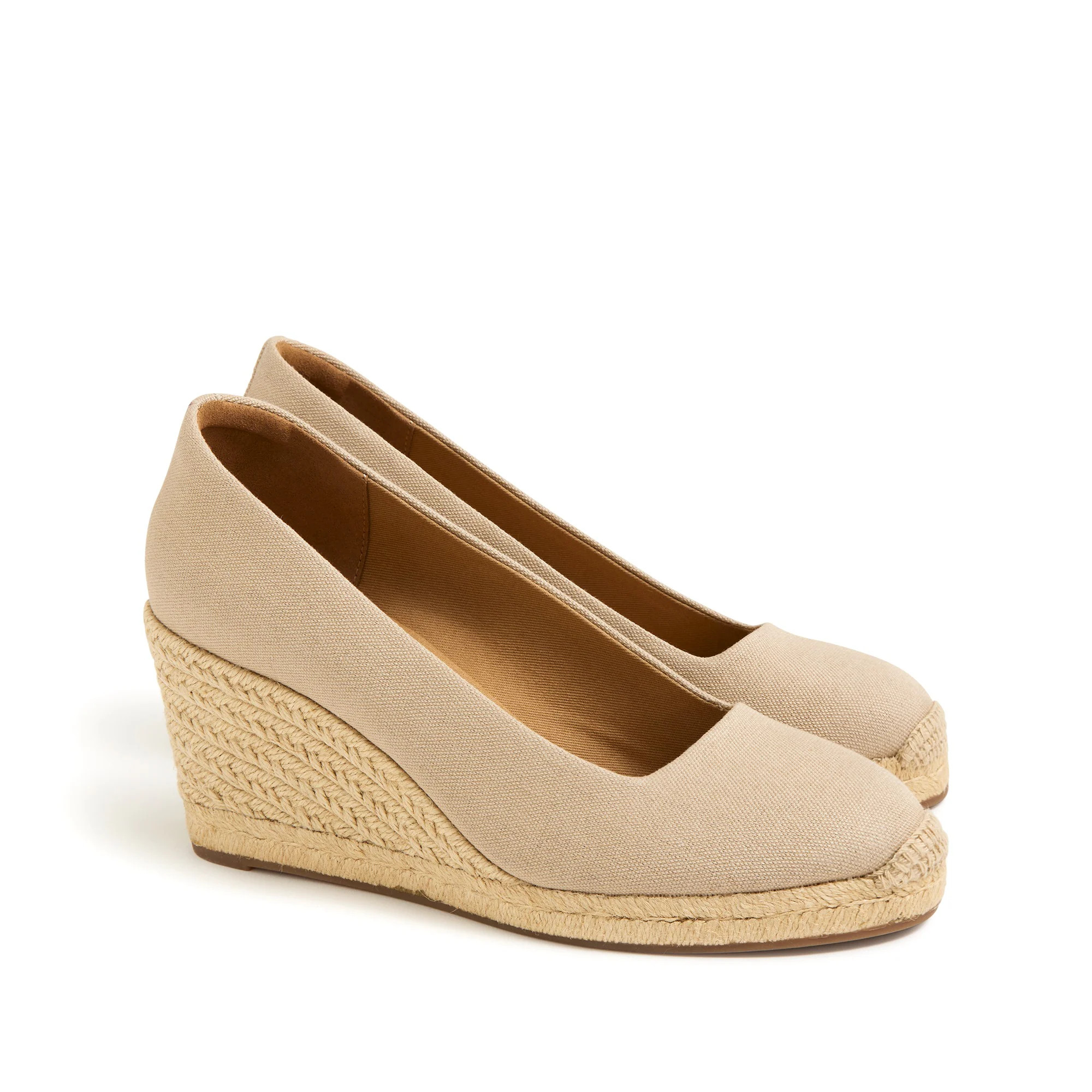 Canvas espadrille wedges | J.Crew Factory