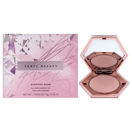 Diamond Bomb All Over Diamond Veil - Rose Rave by Fenty Beauty for Women - 0.28 oz Highlighter | Walmart (US)