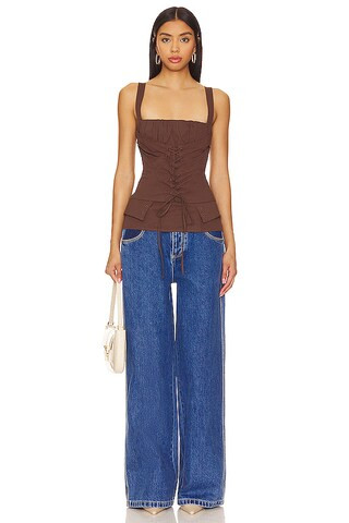 In Bloom Top in Chocolate | Revolve Clothing (Global)