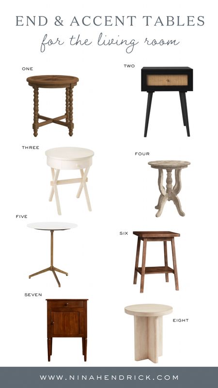What’s your ideal end table? Whether it’s round, Mid Century Modern, or farmhouse, this roundup has something for all tastes and styles. 

#LTKhome