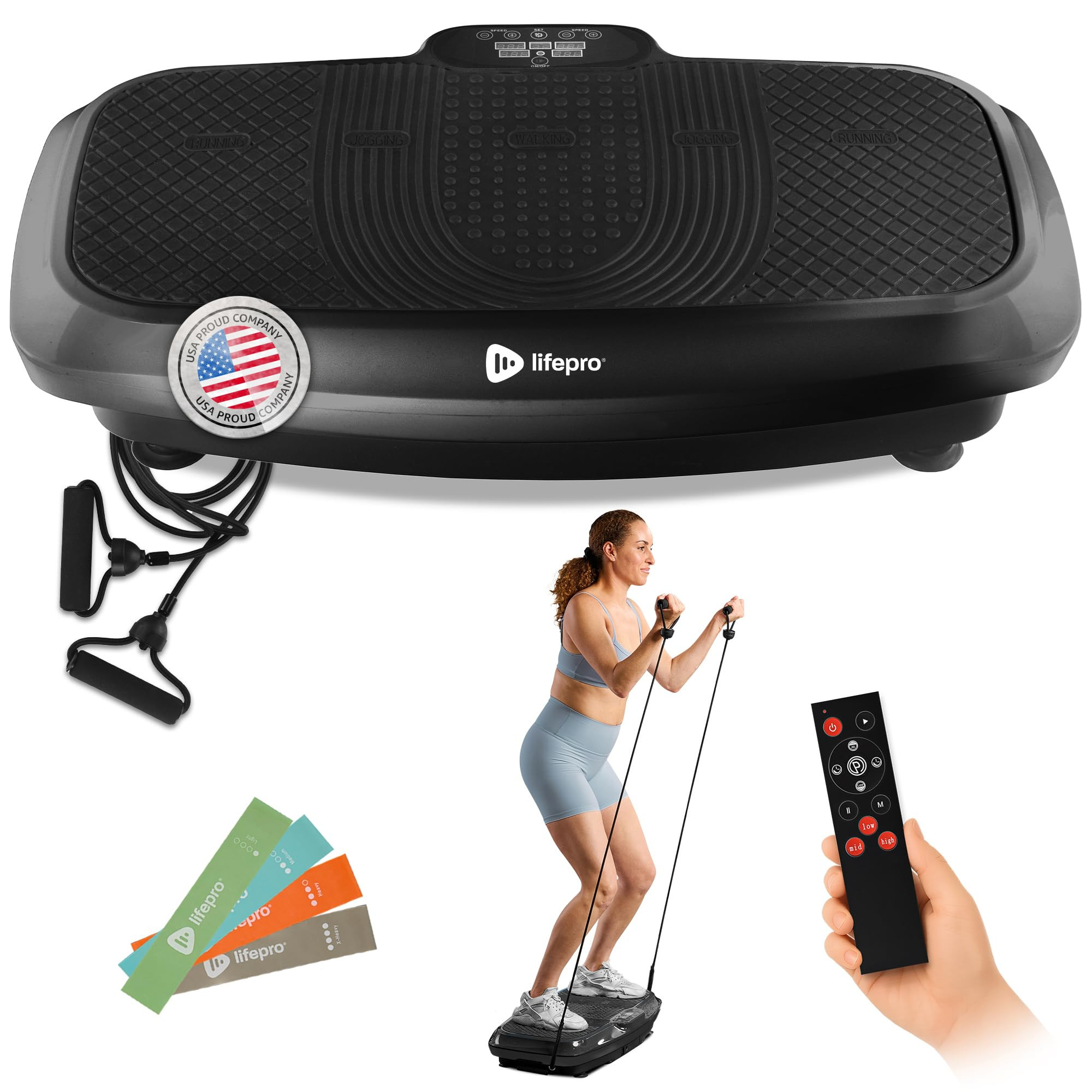 Lifepro Vibration Plate Exercise Machine with Magnetic Acupoints - Full Body Vibration Platform f... | Amazon (US)