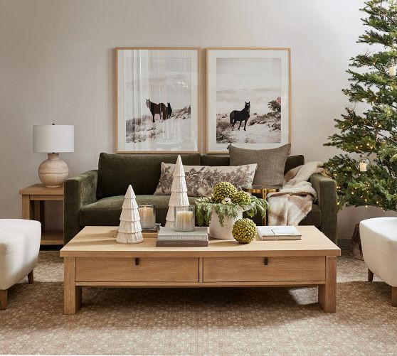 Modern Farmhouse Rectangular Coffee Table (64") | Pottery Barn (US)