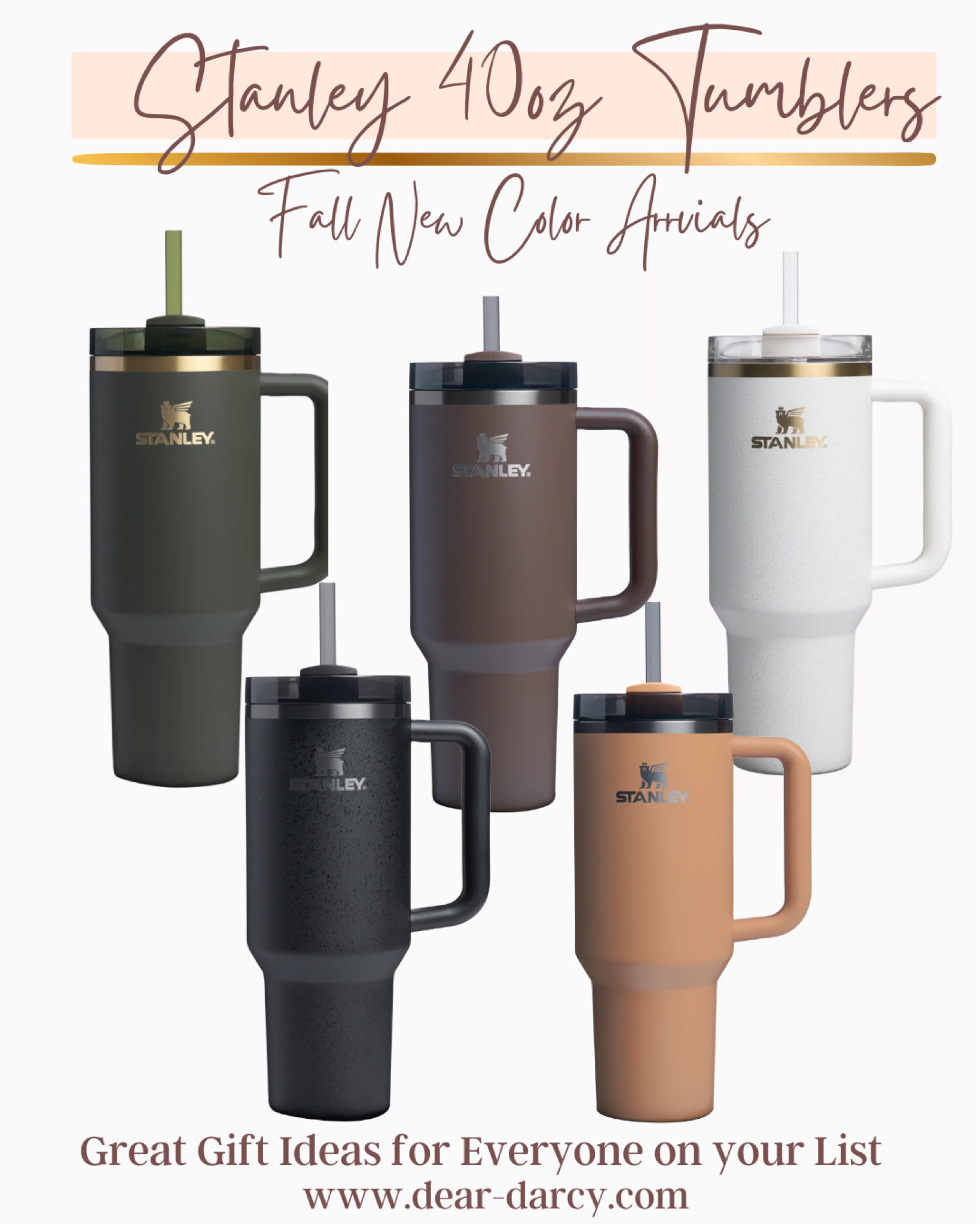 Stanley 40oz tumblers  in new fall colors!

Makes great gifts for everyone on your list! 

Keeps your drink cold or hot for the day



#LTKFindsUnder50 #LTKGiftGuide #LTKFamily