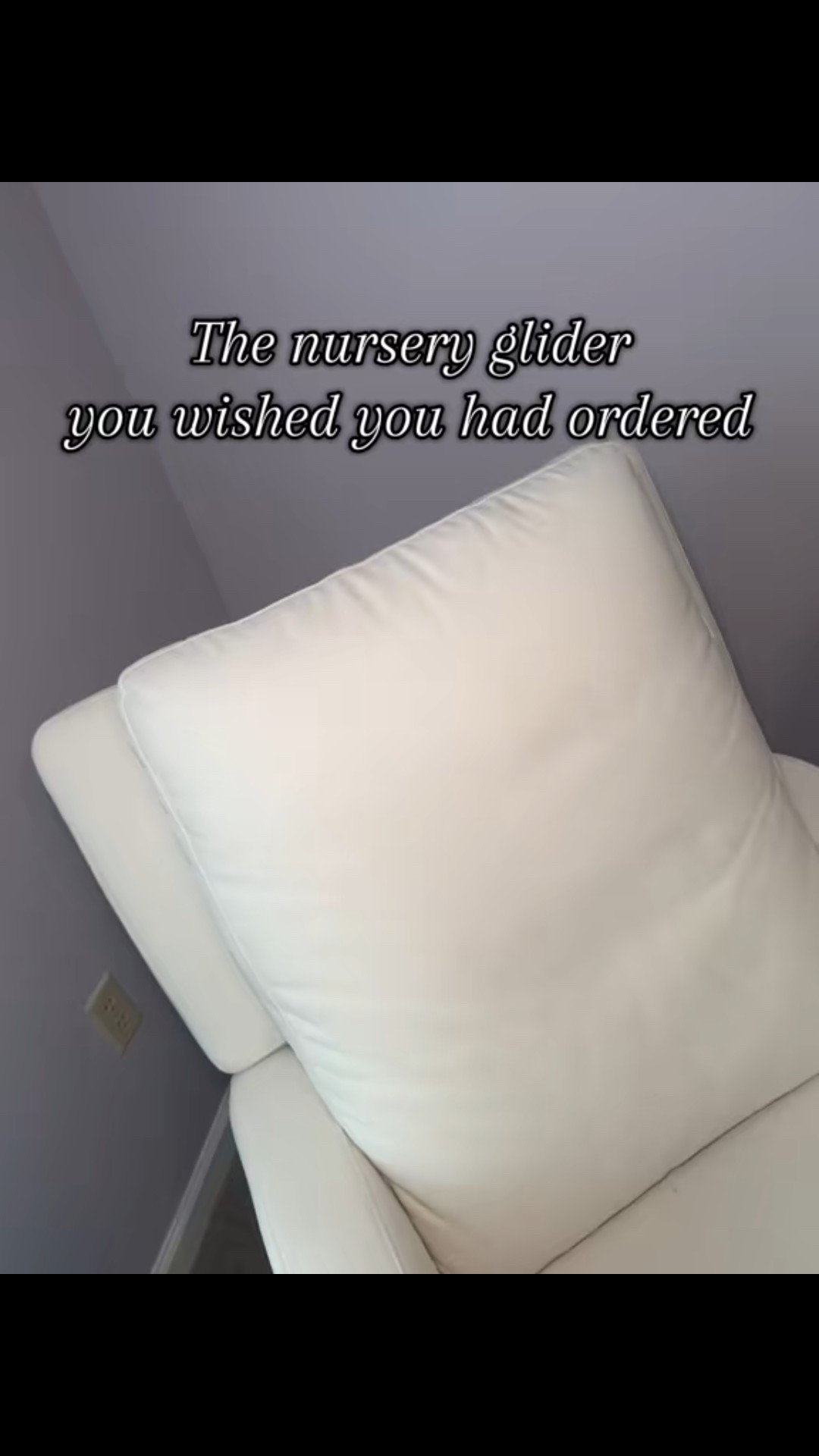 My obsession with this glider is so real. So much so that I ordered a different one for Baby #2 and am getting rid of it and ordering another one of these!!

#LTKHome #LTKBaby