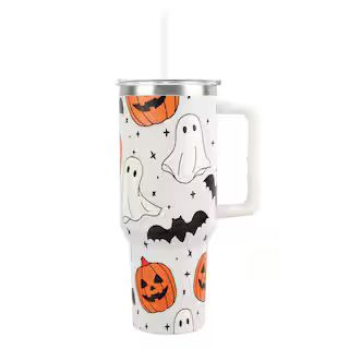 40oz. Ghosts & Jack-O'-Lantern Stainless Steel Insulated Tumbler by Celebrate It™ | Michaels | Michaels Stores