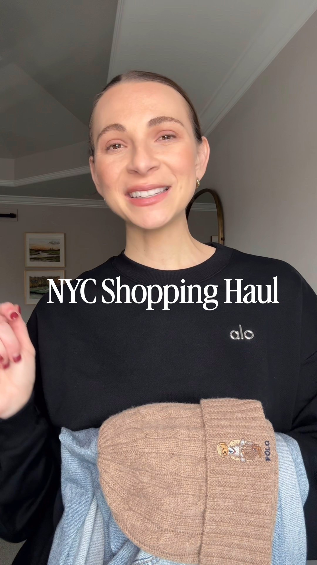 NYC Shopping Haul! 
Ralph Lauren Polo beanie - color is sold out, linked similar. 
Rag & Bone Sweatpants Jeans - sized up to medium for baggier size (for pregnancy). 
Anine Bing Sweater shirt - size small. 

#LTKBump #LTKHoliday #LTKSeasonal
