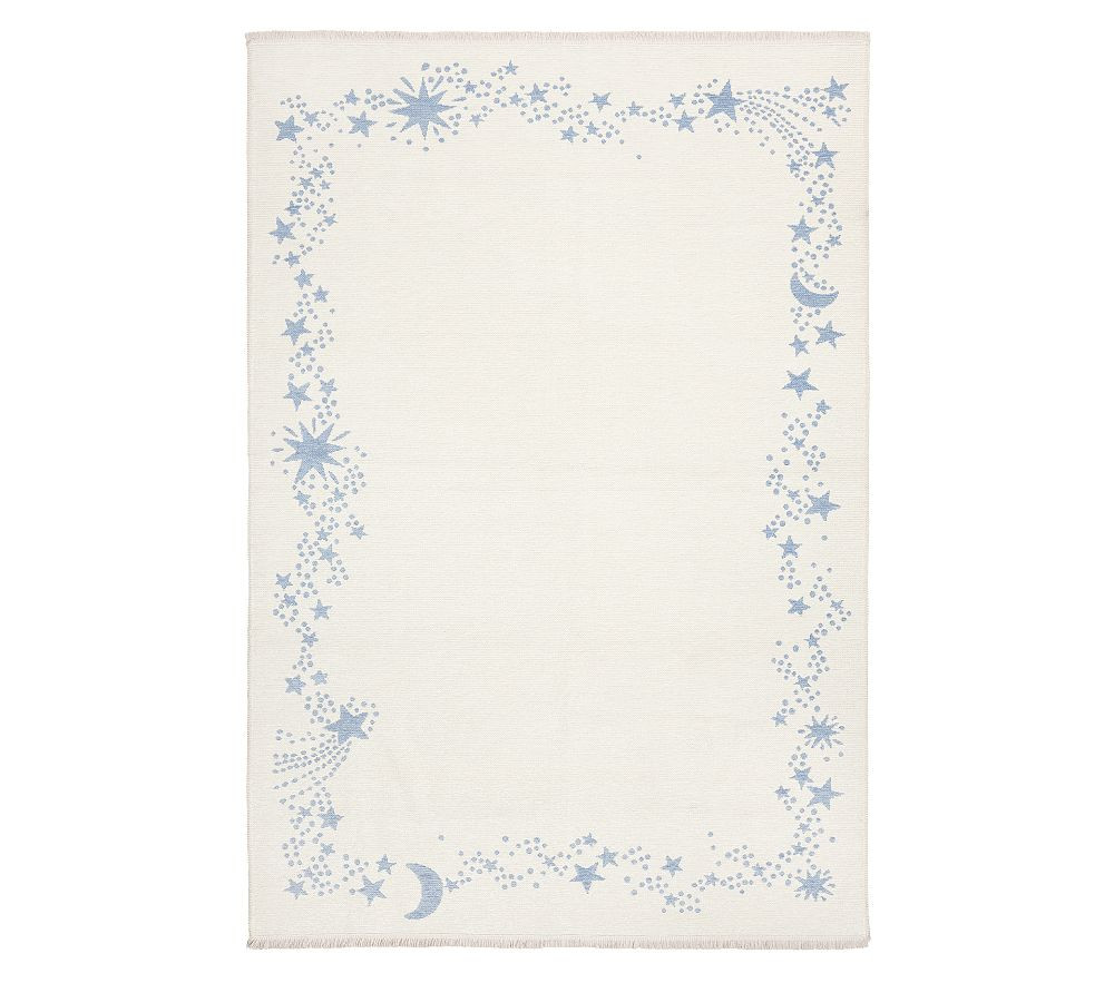 Celestial Border Reversible Washable Rug | Pottery Barn Kids