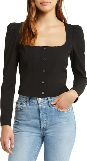 Unforgettable Long Sleeve Puff Shoulder Top | Nordstrom