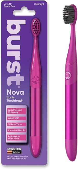Burst Nova Toothbrush (Pink) | Sonic Powered Teeth Whitening | Amazon (US)