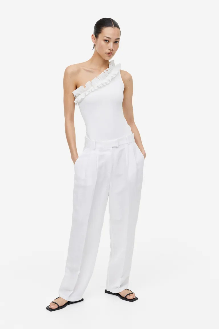 One-shoulder Thong Bodysuit | H&M (US + CA)