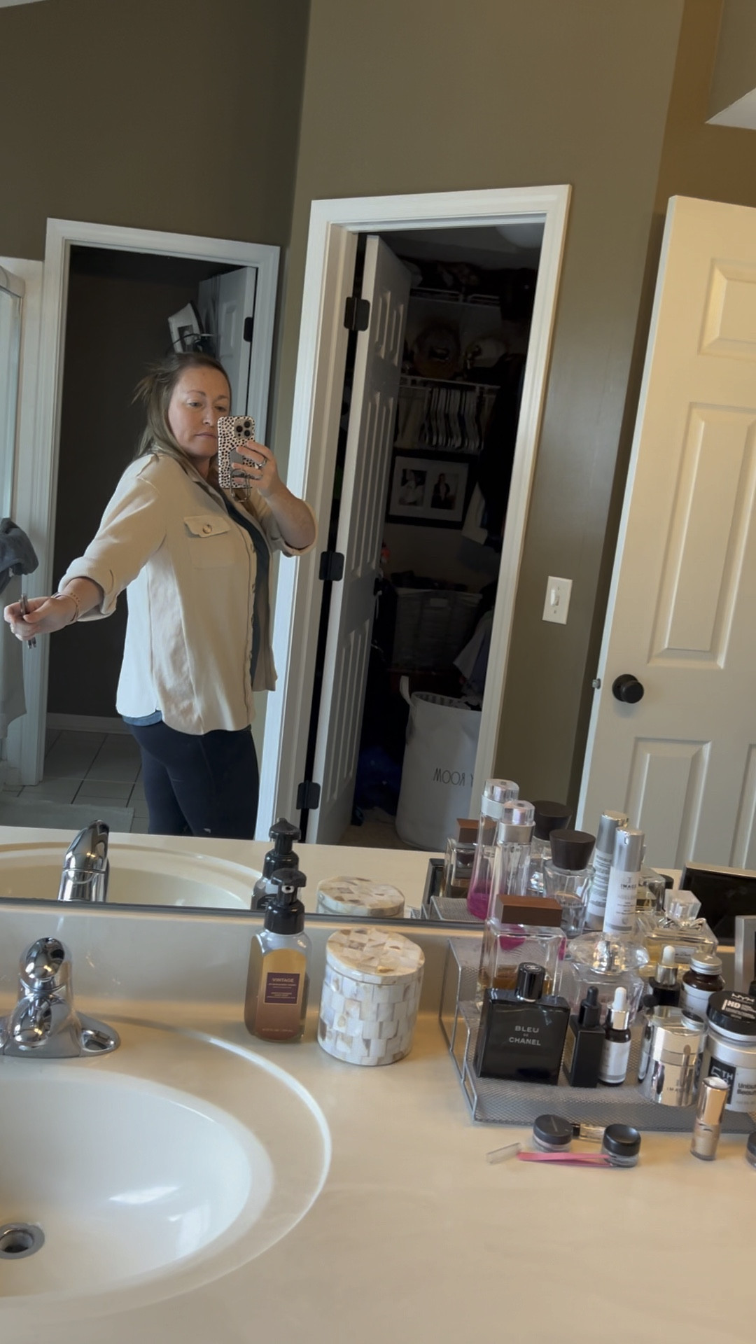 Lightweight waffle shacket, summer outfit, travel outfit 

#LTKOver40 #LTKMidsize